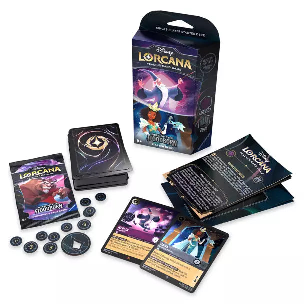 Disney Lorcana TCG - Set 2: Rise of the Floodborn - Merlin and Tiana Starter Deck