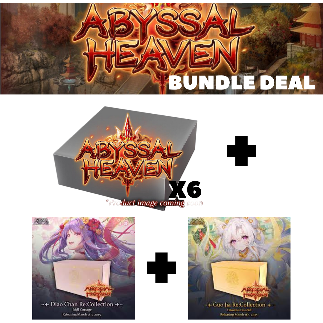 Grand Archive TCG - Abyssal Heaven 1st Edition Booster Box CASE + Re:Collection Bundle