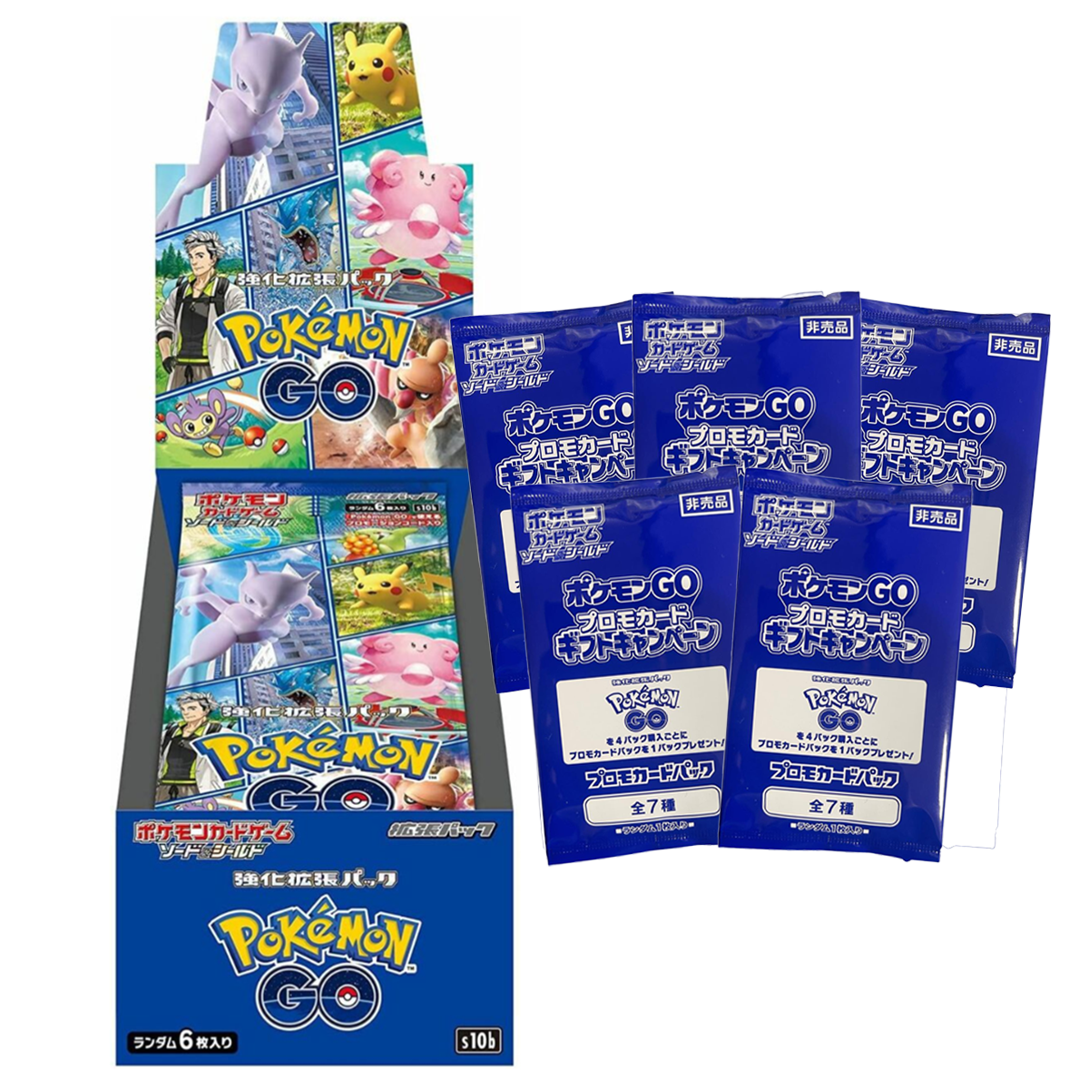 Pokemon GO s10b Booster Box & 5x Promo Pack Bundle - Japanese Pokemon TCG - PokéBox Australia