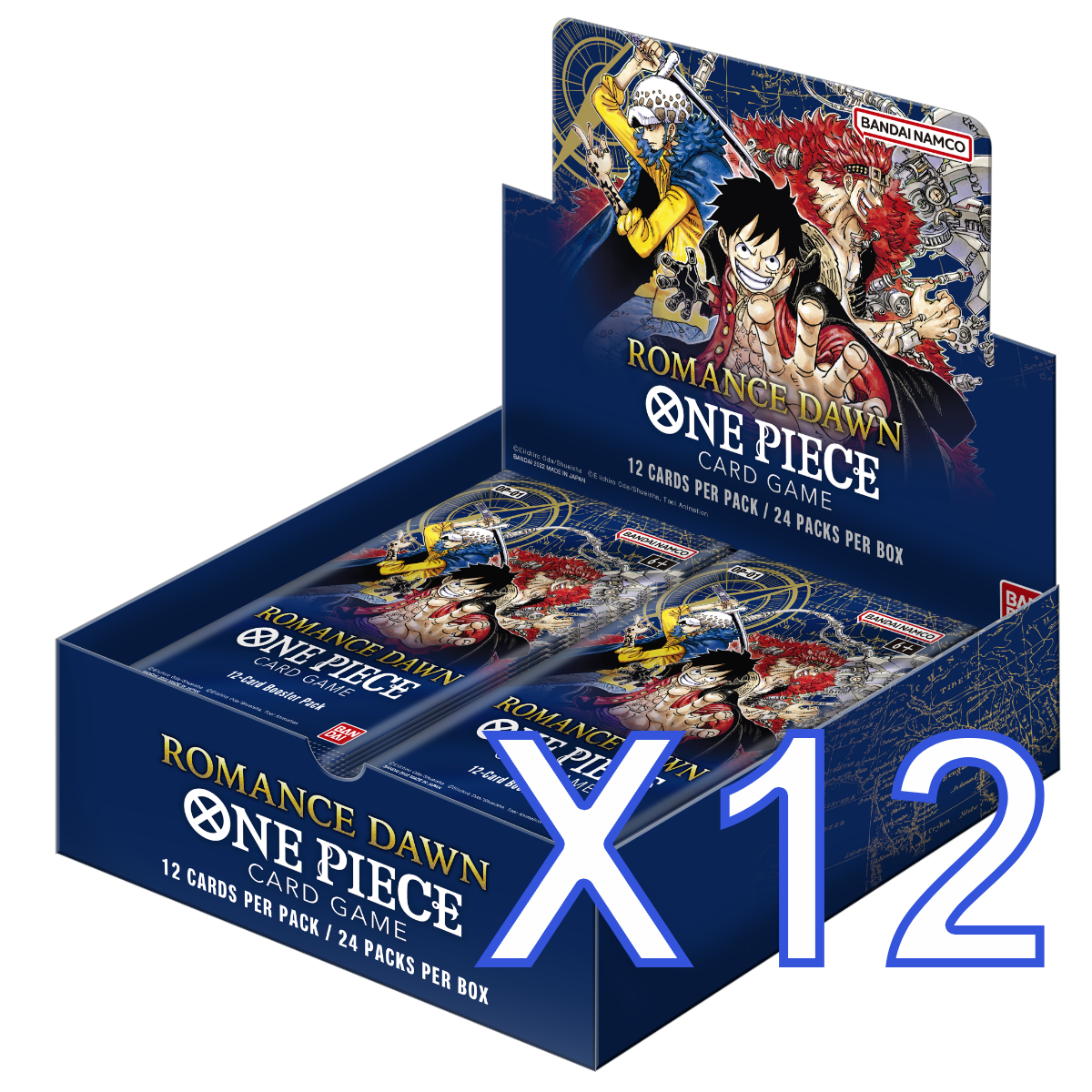 One Piece Card Game - Romance Dawn OP-01 Booster Box Sealed Case (12 Boxes) - PokéBox Australia