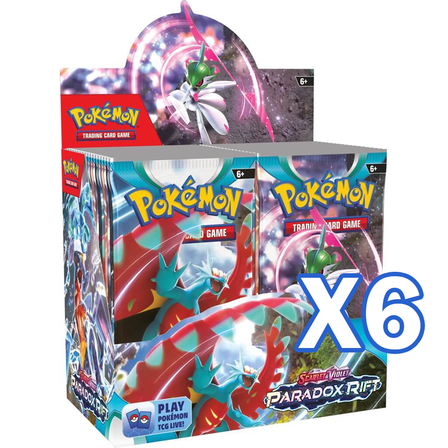 POKÉMON TCG Scarlet & Violet 4: Paradox Rift X6 Booster Box (SEALED CASE) - PokéBox Australia